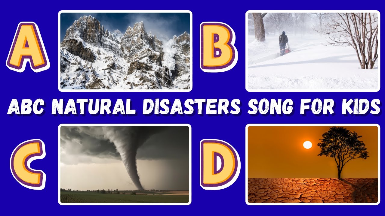 🌪️ ABC Natural Disasters Song for Kids | Learn A to Z Weather & Earth Science with Fun Rhymes 🌈