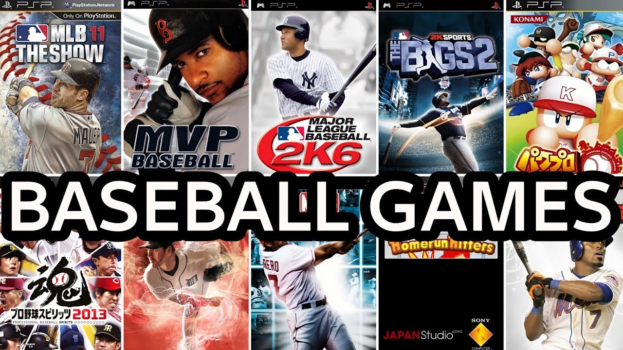 TOP 20 BEST BASEBALL GAMES FOR PSP[PLAYSTATION PORTABLE]
