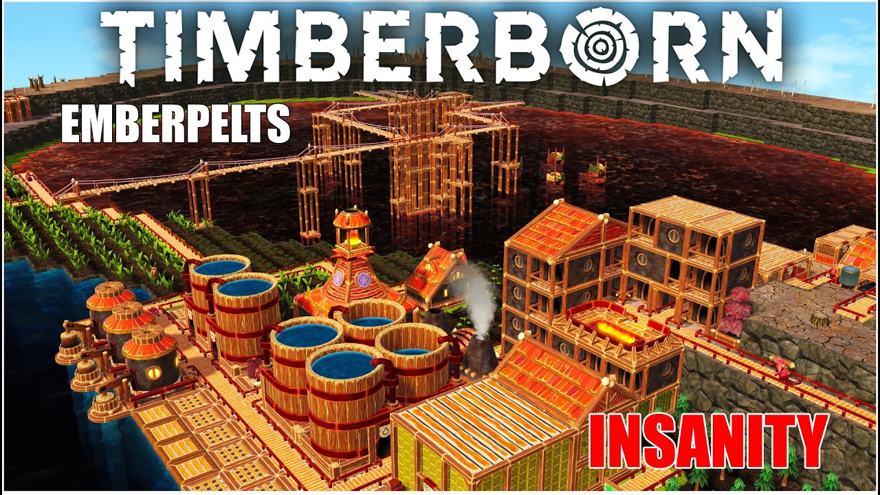 Timberborn 1.0 Emberpelts — Освобождение кратеров в Бэдуотере | EP5