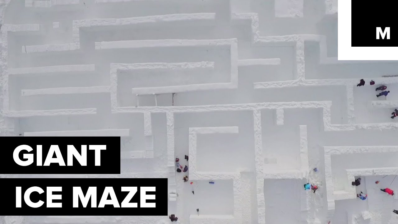 Maze Made Entirely of Ice is Record-Breakingly Big