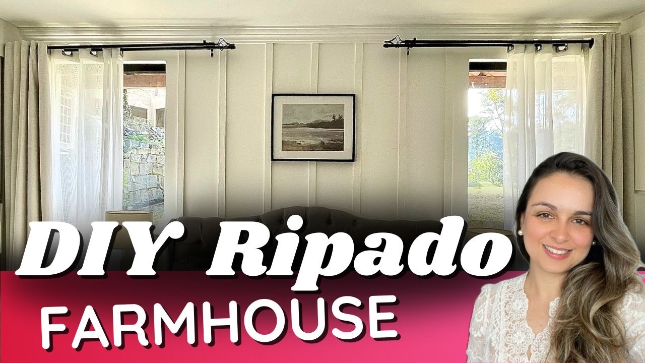 PAREDE COM RIPADO Farmhouse - DIY