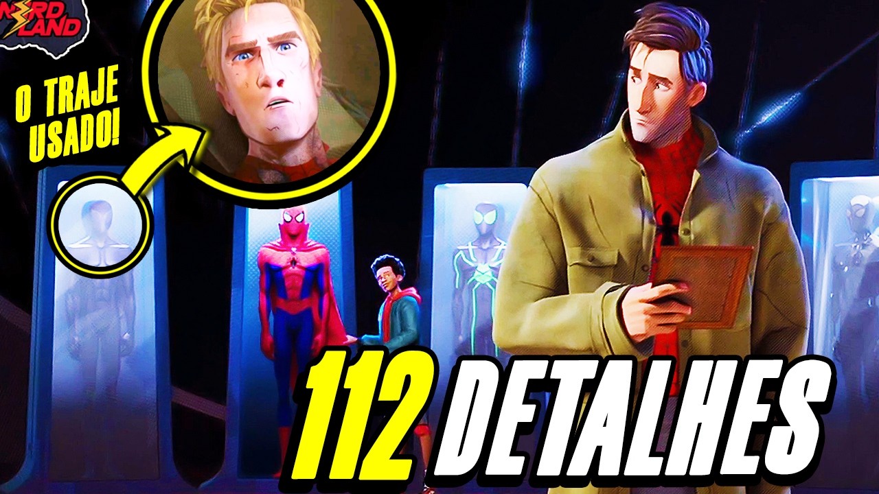 EXPLICADO! 112 DETALHES EM HOMEM-ARANHA NO ARANHAVERSO (EASTER EGGS + REFER&Ecirc;NCIAS + ERROS) HIST&Oacute;RIA