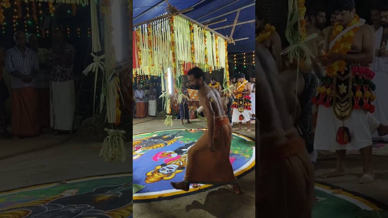 വിഷ്ണുമായ സ്വാമിയുടേയും കരിoകുട്ടി സ്വാമിയുടേയും രൂപക്കളം