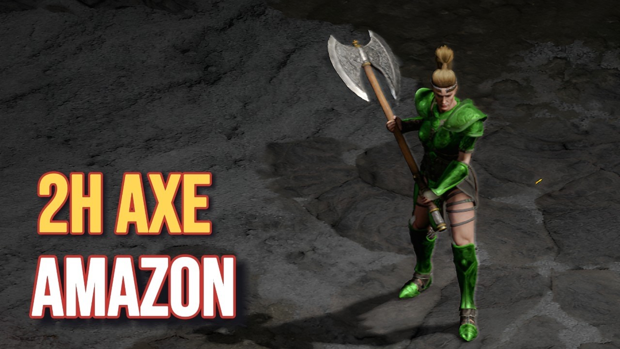 No Runewords 2H AXE AMAZON | D2R HC 1 to Hell