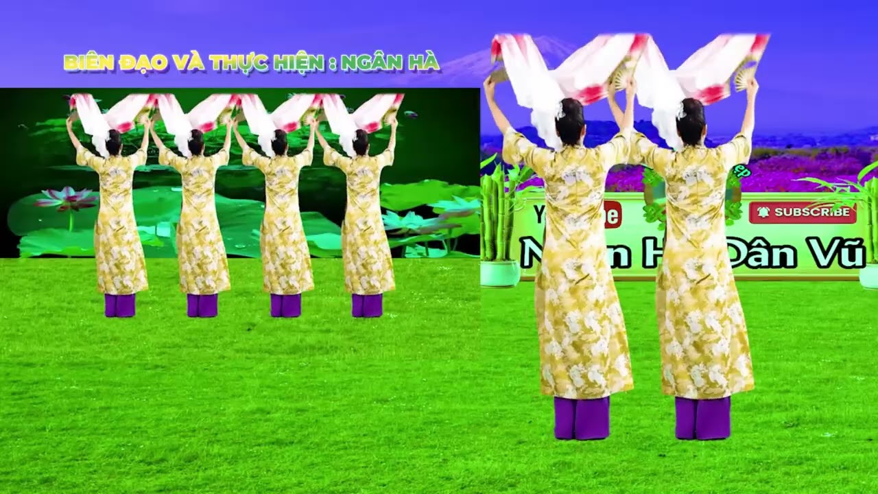 MÚA QUẠT**DU XUÂN MIỀN VÍ DẶM-DÂN VŨ CÙNG HƯỚNG SIÊU DỄ THƯƠNG-DỄ HỌC NHẤT//SONG CA