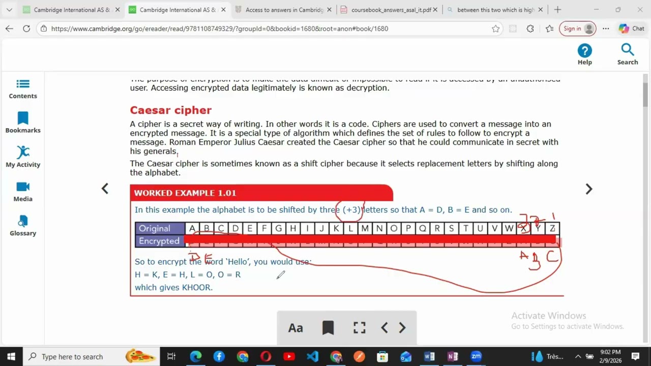 Cambridge AS & A Level Information Tech. (9626) - Chapter 1 - Data and Information Encryption 1 3