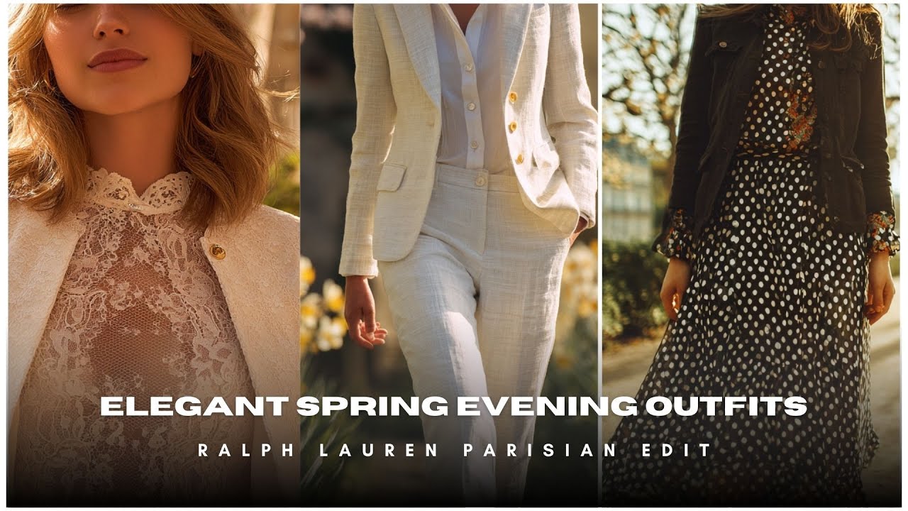 🥂 Elegant Spring Evening Outfits 🌙 Ralph Lauren Parisian Edit ✨