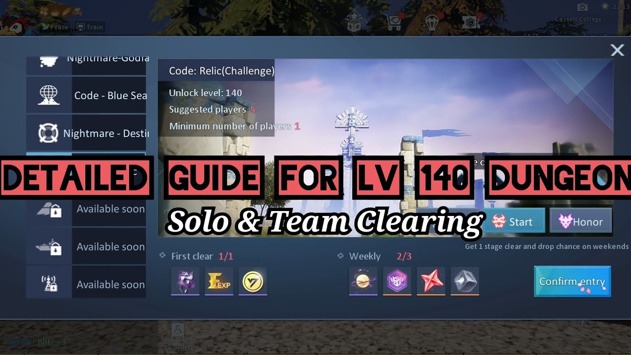 Lv 140 Relic Dungeon Easy Guide| Dragon Raja