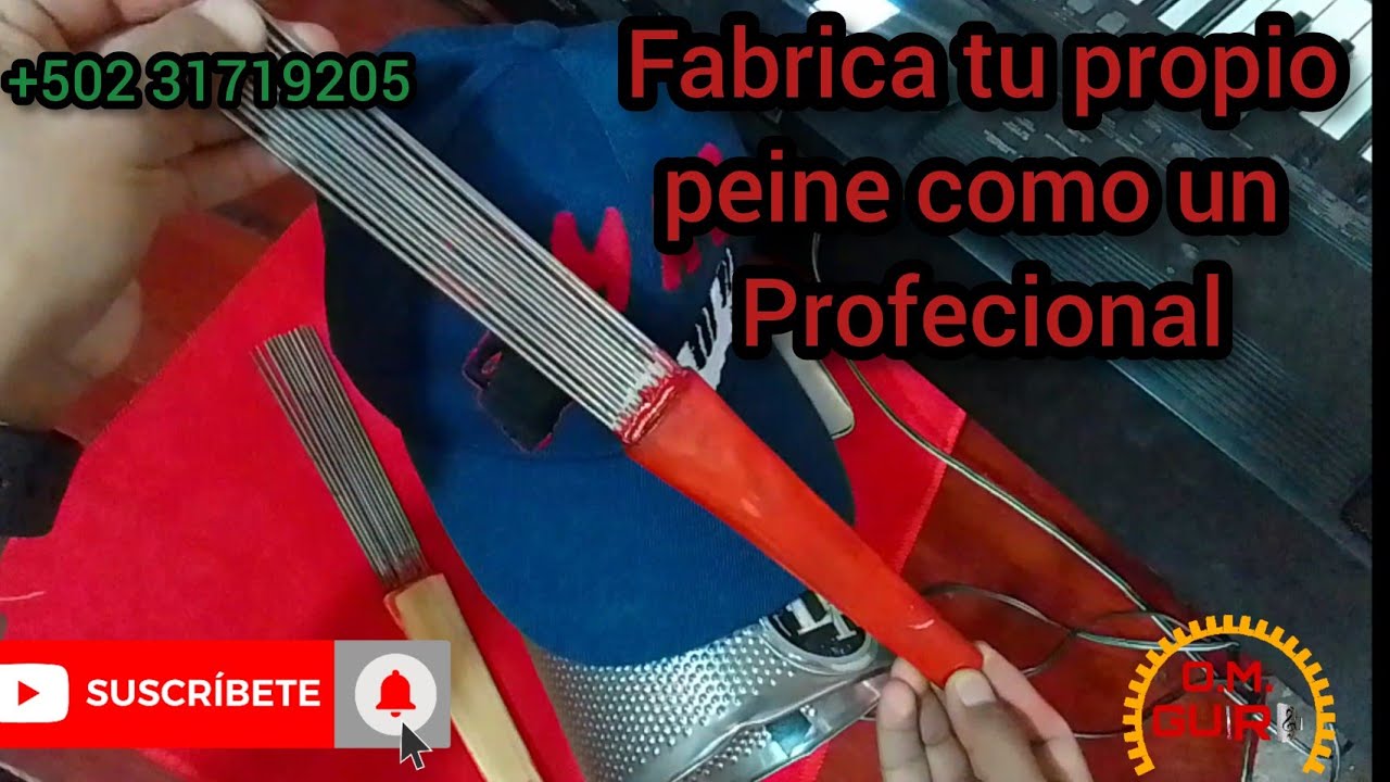Como hacer un peine para Guira.O.M. GUIRA😎😎👍