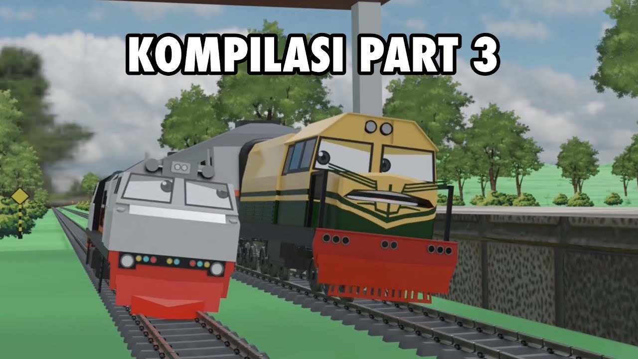 KOMPILASI ANIMASI KERETA API PART 3