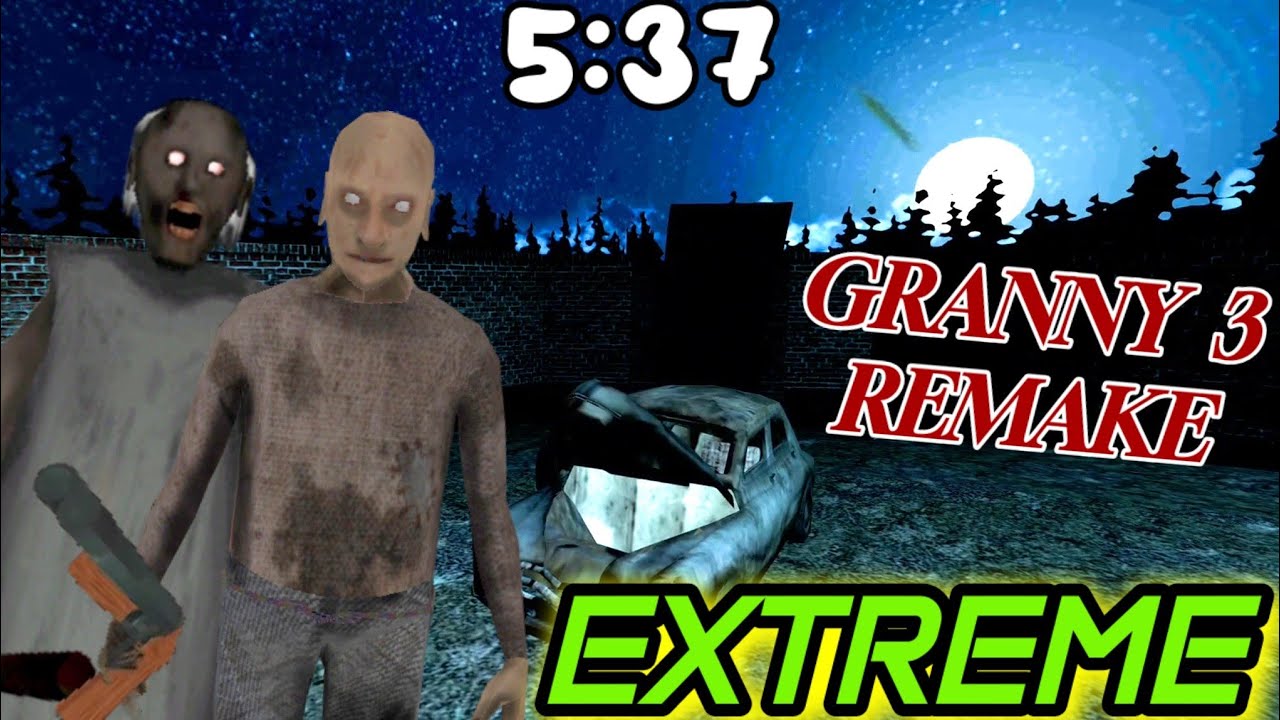 Granny 3 Remake - Speedrun (5:37), Extreme Rainy Train Escape