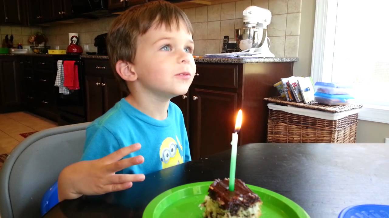 Birthday cake requires song