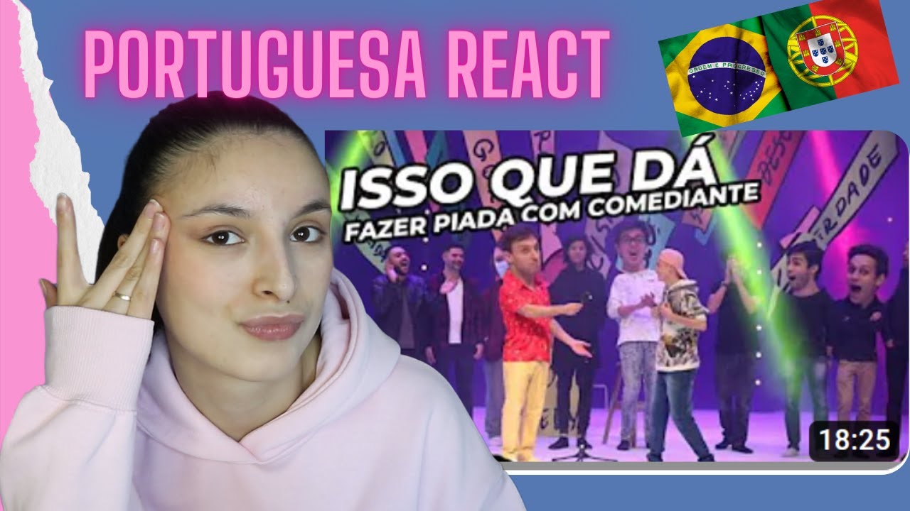 PORTUGUESA REAGINDO A HUMORISTA BRASILEIRO @leolins.oficial