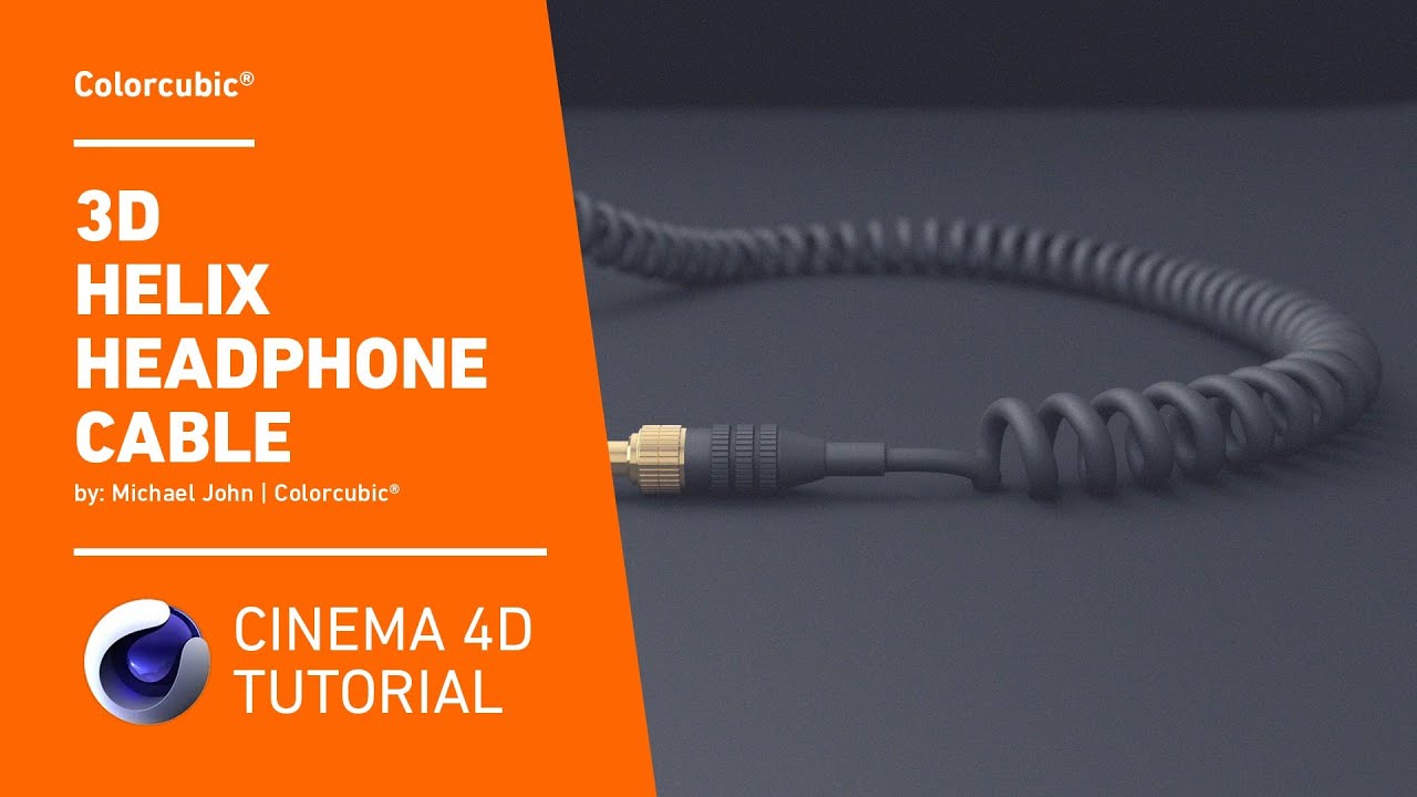 Cinema 4D Tutorials - Helix Headphone Cable