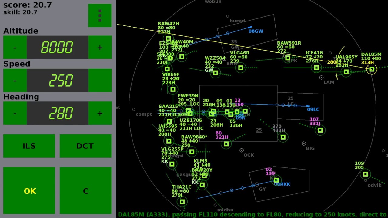 Endless ATC EGLL Timelapse