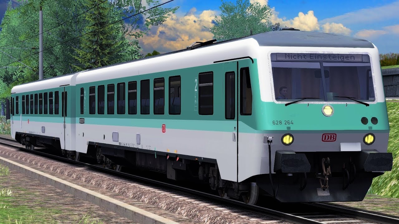 Let's Play Train Simulator 2018 | VERKEHRSUNFALL - ACHTUNG BÄUME | Regionalbahn | BR 628 Voralbbahn