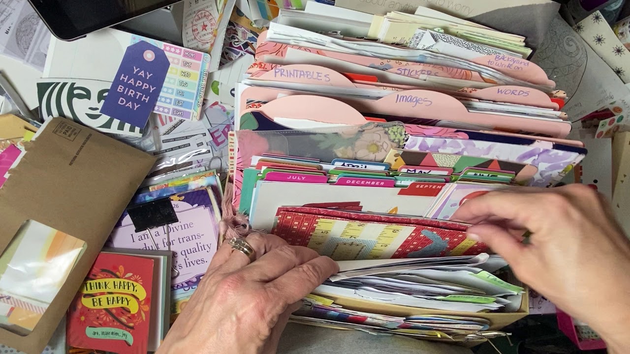 How I organize fodder for my fauxbonichi/ creative daily journal