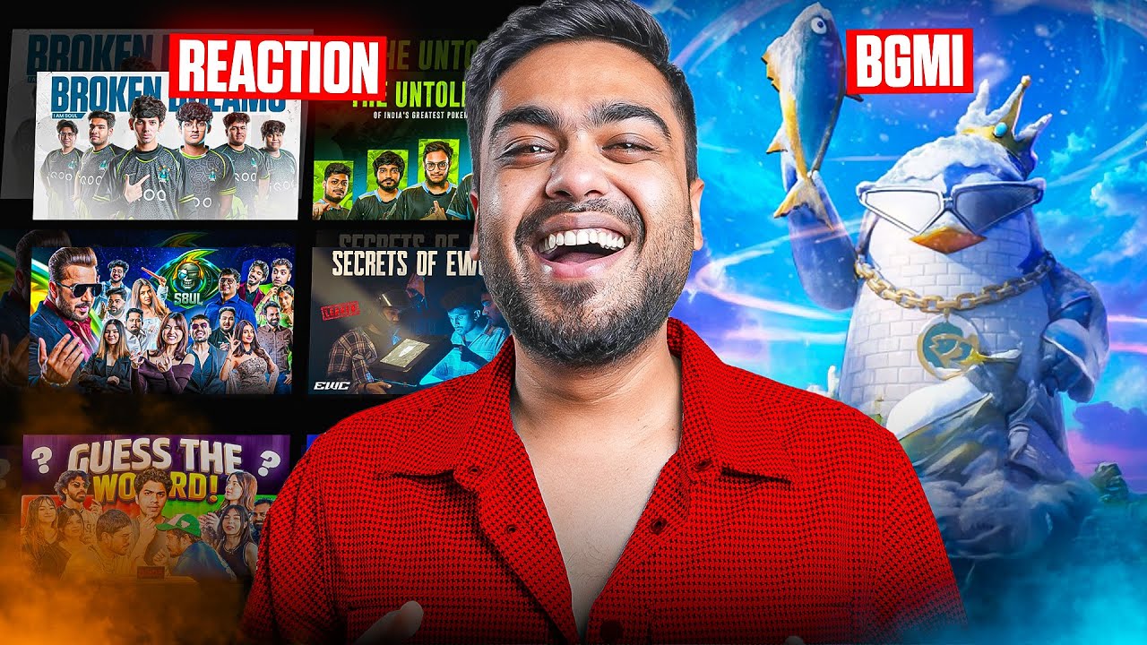 REACTION + BGMI RANK PUSH | 8bitMAMBA