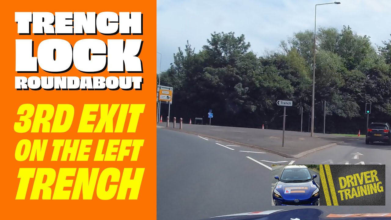 Telford Trench lock roundabout - Trench lock roundabout 3rd exit on left towards Trench