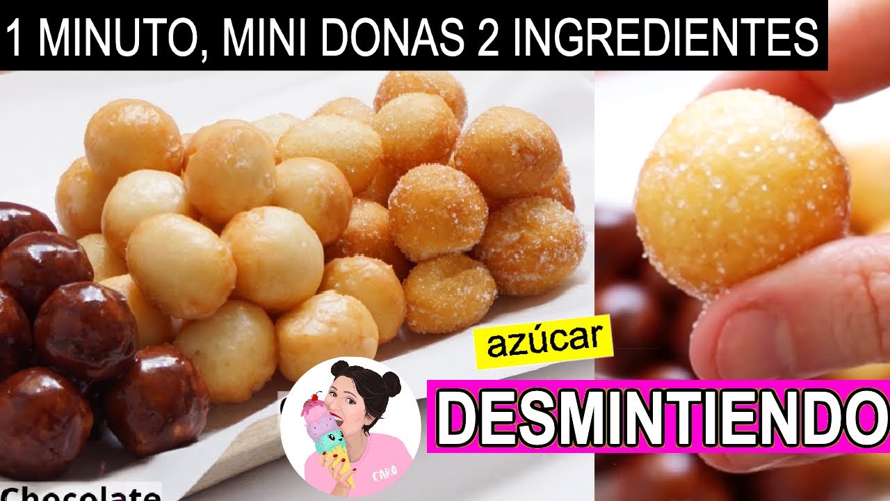SI TIENES UN YOGURT Y HARINA PREPARA ESTAS MINI DONAS SÚPER BUENAS - DESMINTIENDO ⚠️Caro Trippar