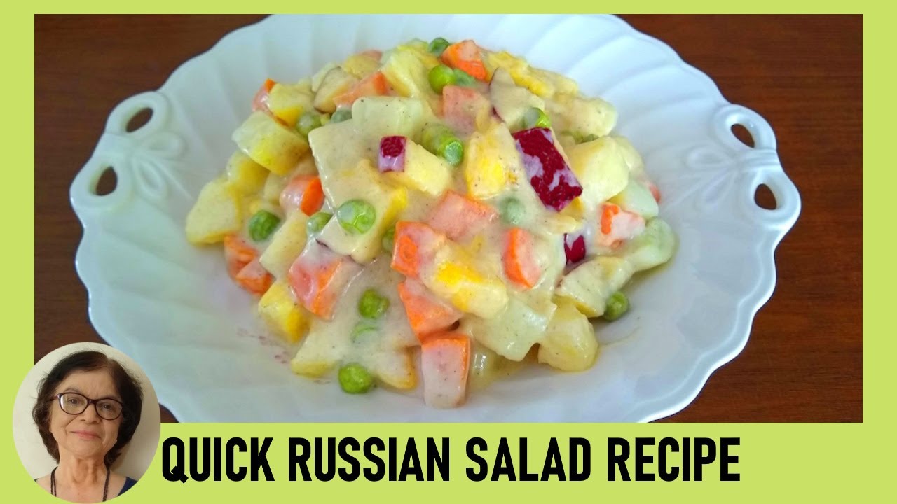 Healthy Russian Salad / Quick and Easy recipe / Restaurant Style