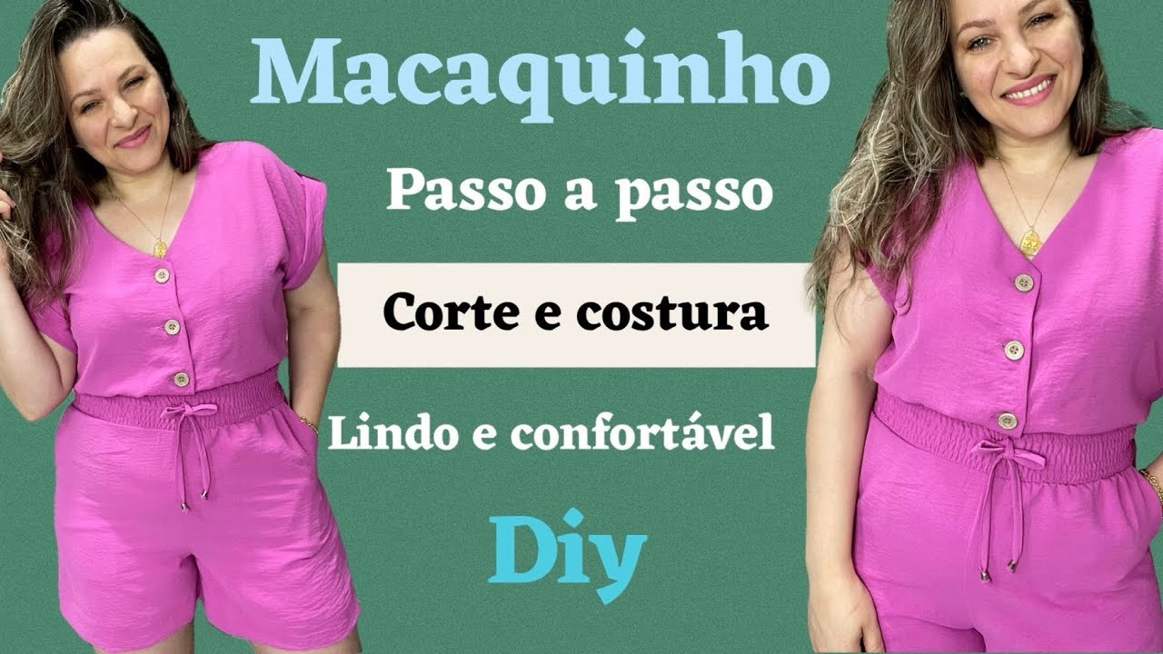 COMO FAZER MACAQUINHO CURTO COM LASTEX CINTURA FÁCIL E CONFORTÁVEL PRO VERÃO #costurafácil