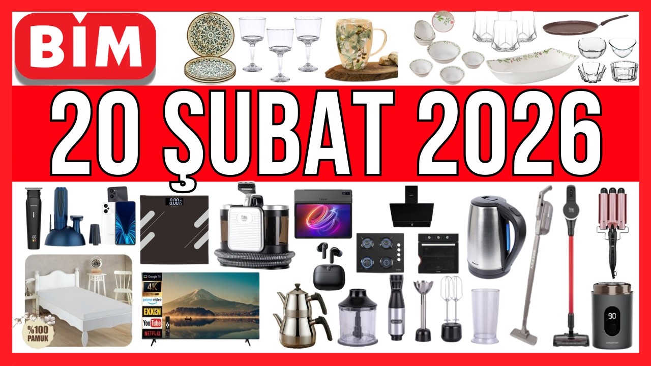 BİM'E ÇOK UYGUN FİYATLI ÜRÜNLER GELİYOR ! BİM 20 ŞUBAT CUMA AKTÜELİ