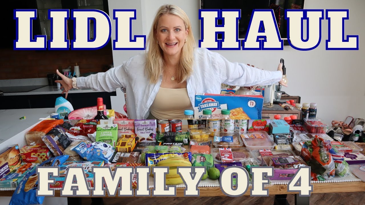 LIDL GROCERY HAUL FAMILY OF 4 MEALS. Trying Budget Friendly Food Shop High Protein Diet October 2023