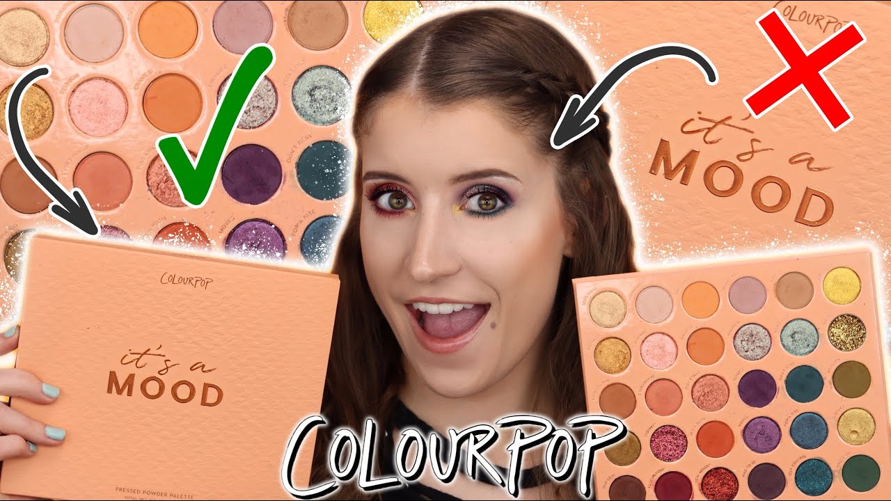COLOURPOP ITS A MOOD EYESHADOW PALETTE 😍 SWATCHES + 2 LOOKS!