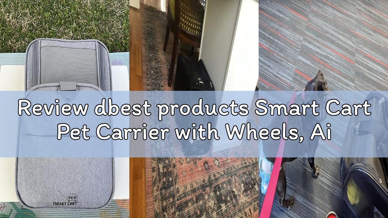 Review dbest products Smart Cart Pet Carrier with Wheels, Airline Approved Dog and Cat Carrier with