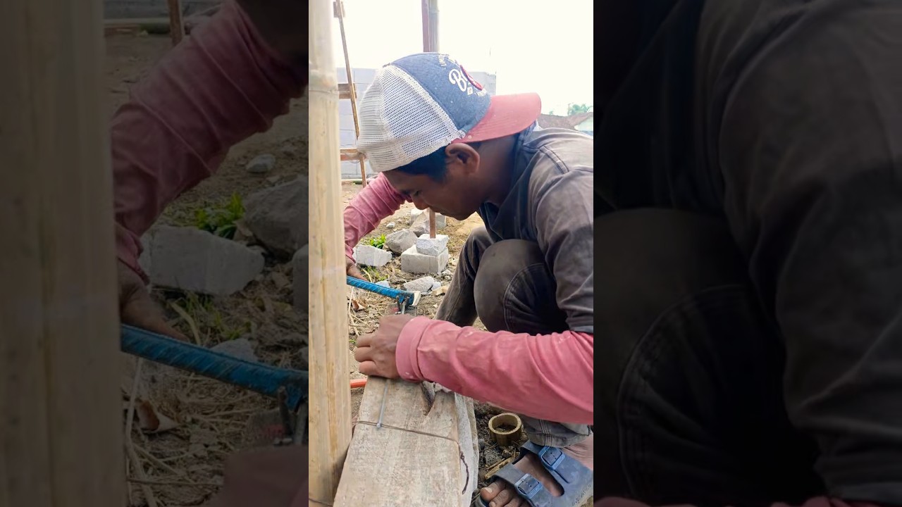 Proses pembuatan begel kolom praktis 👍🏻 #kuli #proyek #kolom