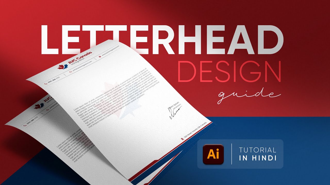 Design a Letterhead and create Print Ready File | Word file | Tutorial in Hindi | 2021