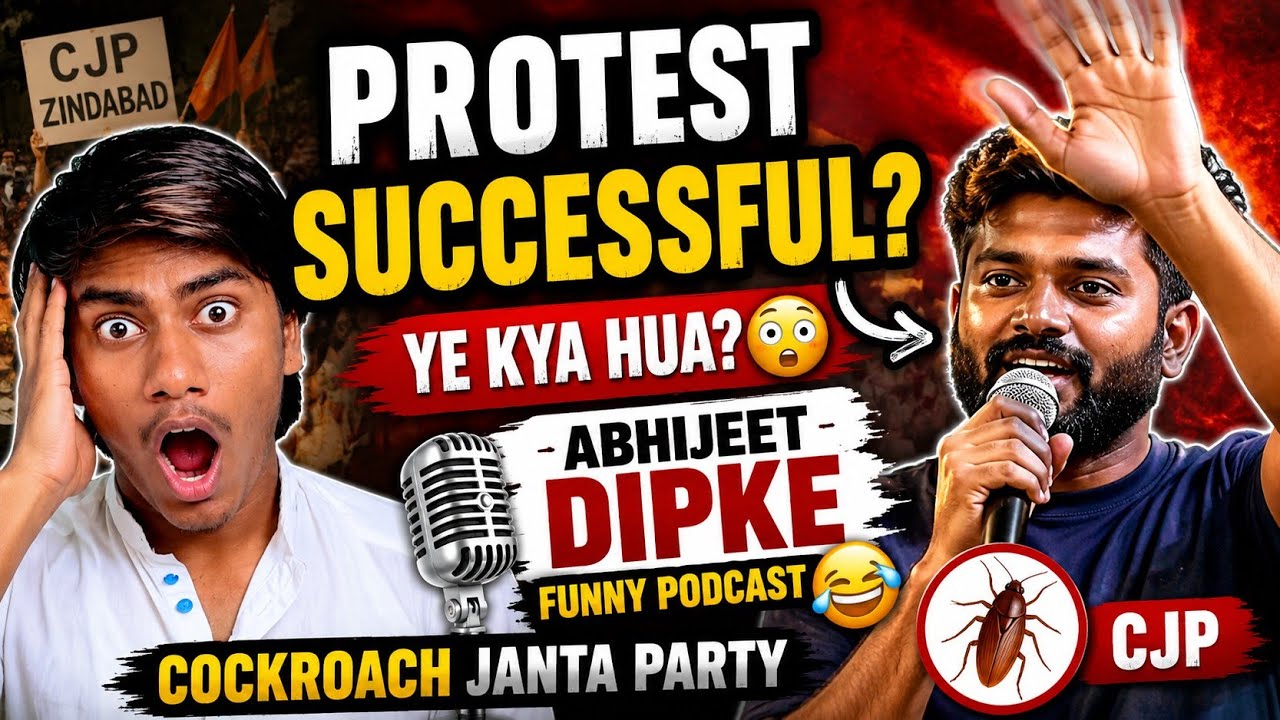 Abhijeet Dipke Funny Podcast 😂| Cockroach Janta Party Protest | Comedy Interview || Mr Haresh Kolhi 