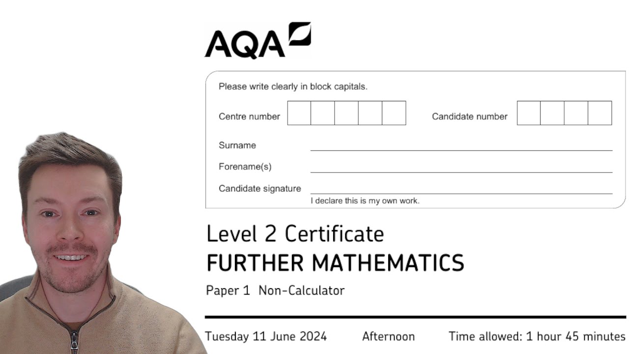 Разбор первого экзаменационного задания по углубленной математике GCSE AQA, июнь 2024 года!