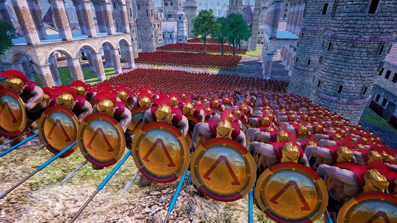 Persians Lay Siege to Spartan City - Ultimate Epic Battle Simulator