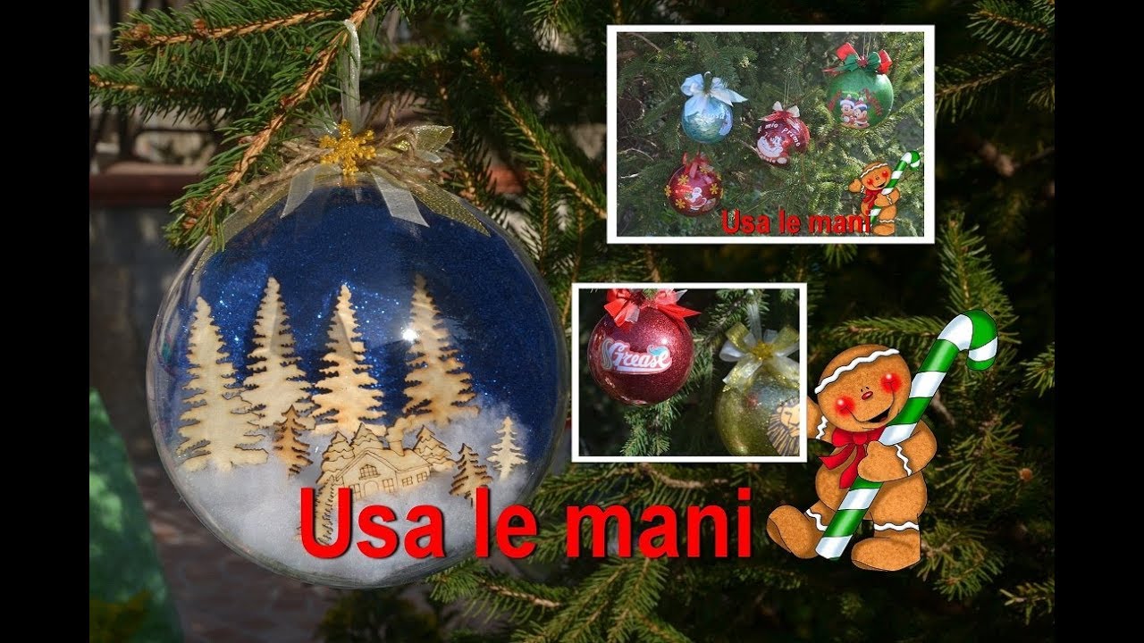 Natale fai da te: sfere in plexiglass con glitter