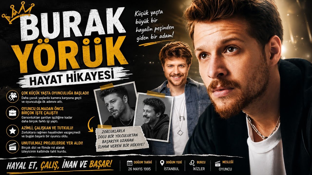 Burak Yörük Kimdir ? Küçük yaşta oyunculuğa başladı ! 4N1K ile meşhur oldu ! Burak Yörük'ün Hayatı