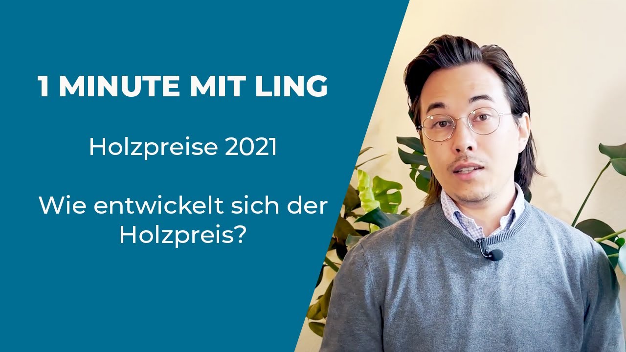Holzpreise 2021 | Preissturz | Wie entwickelt sich der Holzpreis? | 1 Minute mit Ling