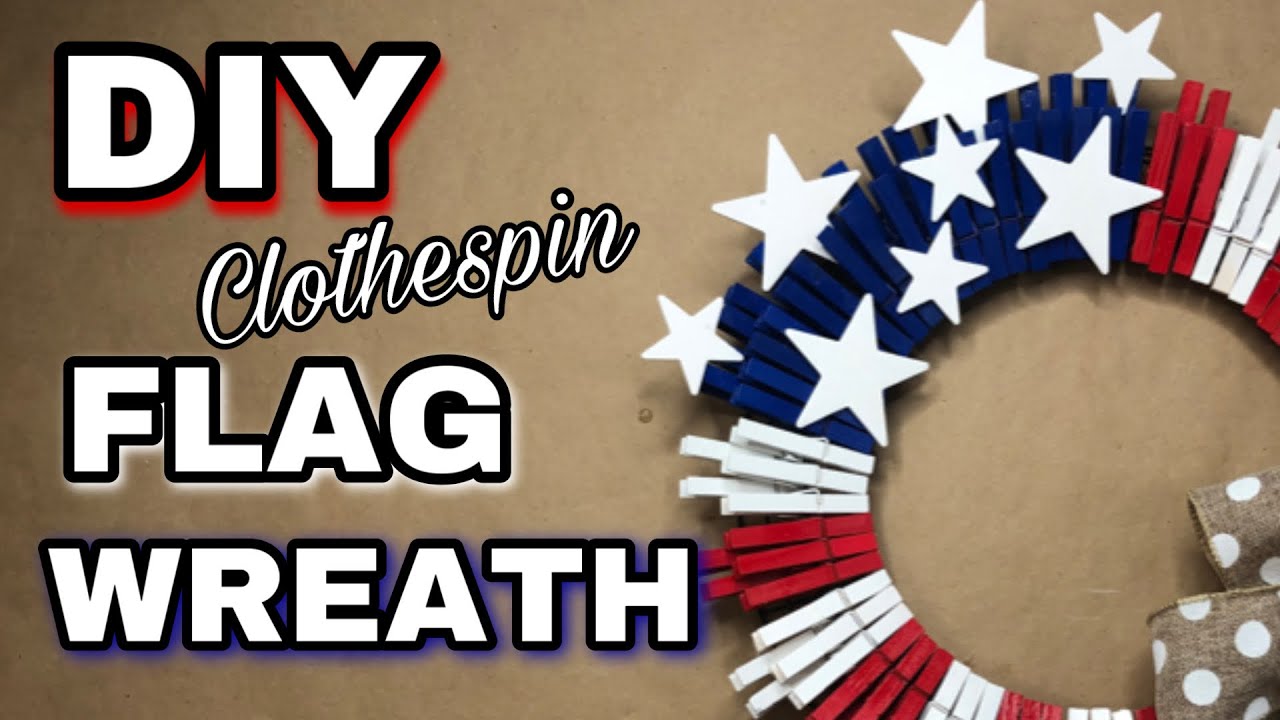 DIY Patriotic Clothespin Wreath