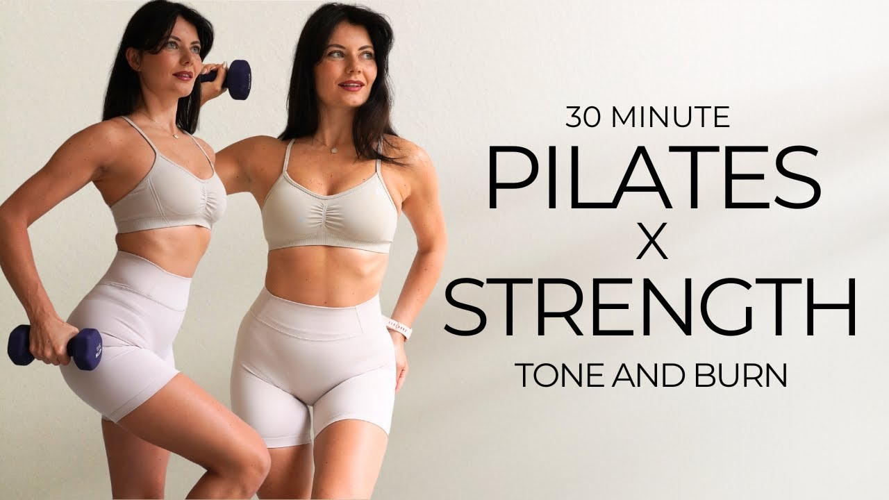 30 MIN PILATES STRENGTH WORKOUT FOR FAT LOSS & MUSCLE MASS GAIN