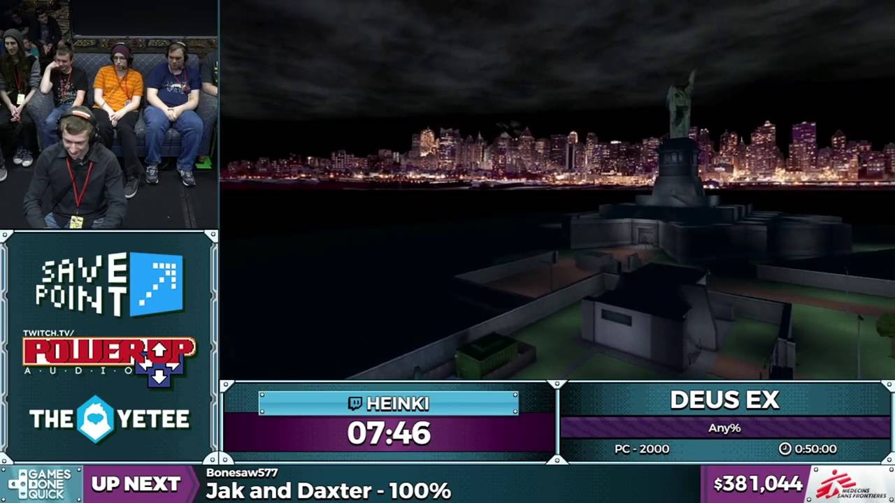 Deus Ex by Heinki in 39:25 - SGDQ 2016 - Part 102