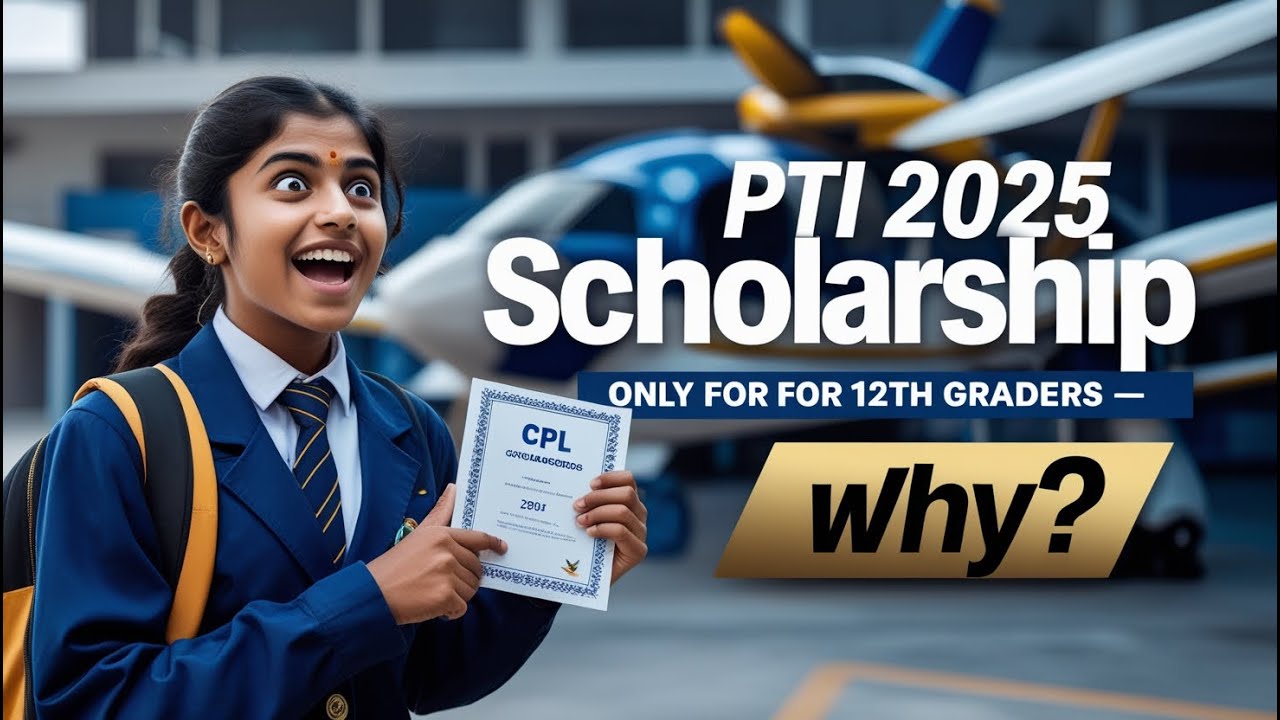 Why not for 12th Passed ?? PTI 100% PILOT Scholarship 2025 #commercialpilottraining #scholarship