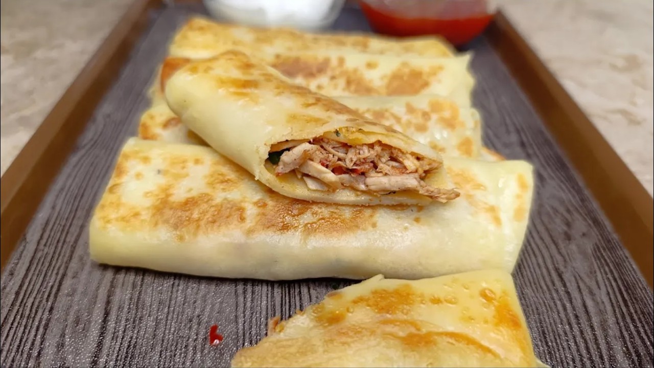 Easy Chicken Crepes Recipe | Ramadan Special Chicken Snack | Stuffed Chicken Crepes