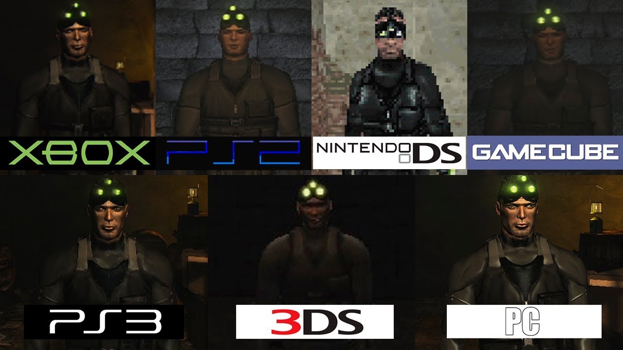 Splinter Cell Chaos Theory | PS2 Xbox GC DS PS3 3DS PC | All versions Comparison