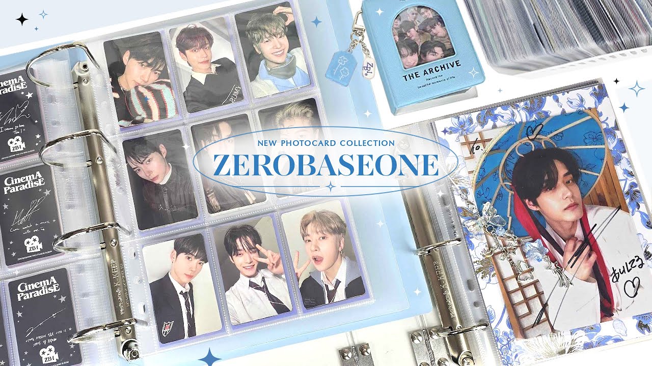 starting my ZEROBASEONE photocard collection ✧ collect book, a4 + a5 binders 💙🪽