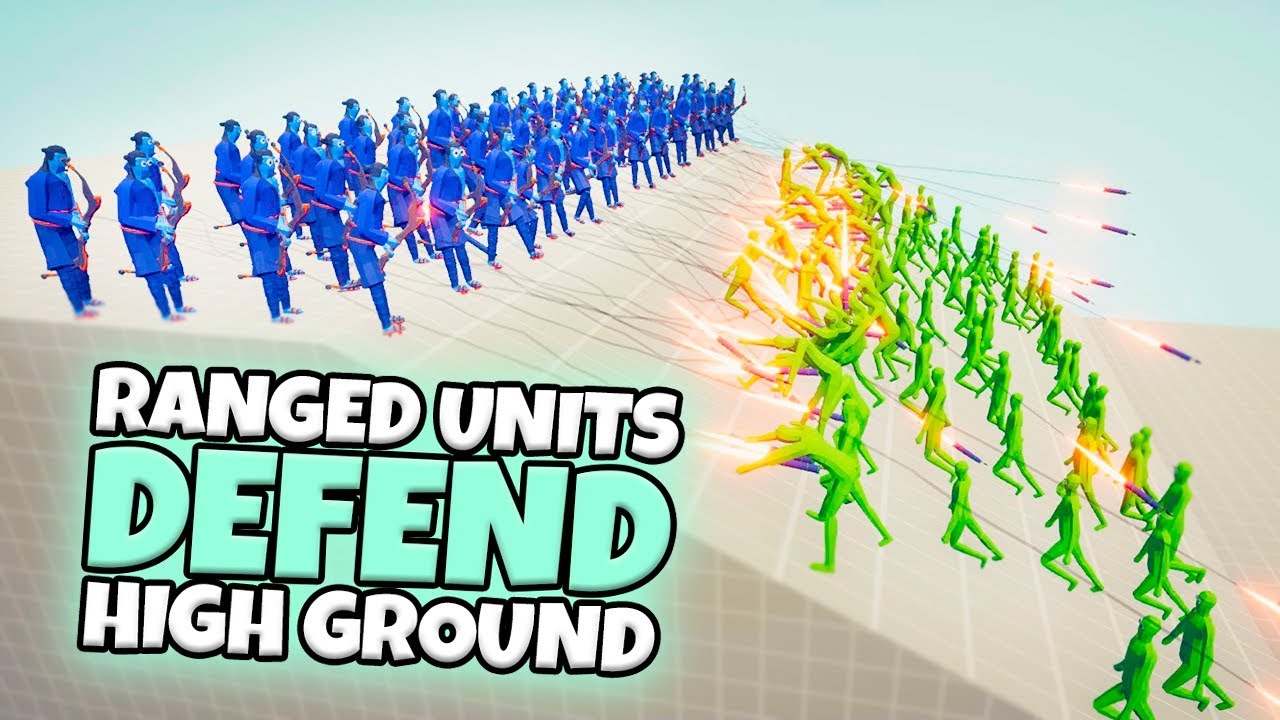 EVERY RANGED UNIT DEFEND HIGH GROUND VS ZOMBIES | TABS MODDED GAMEPLAY