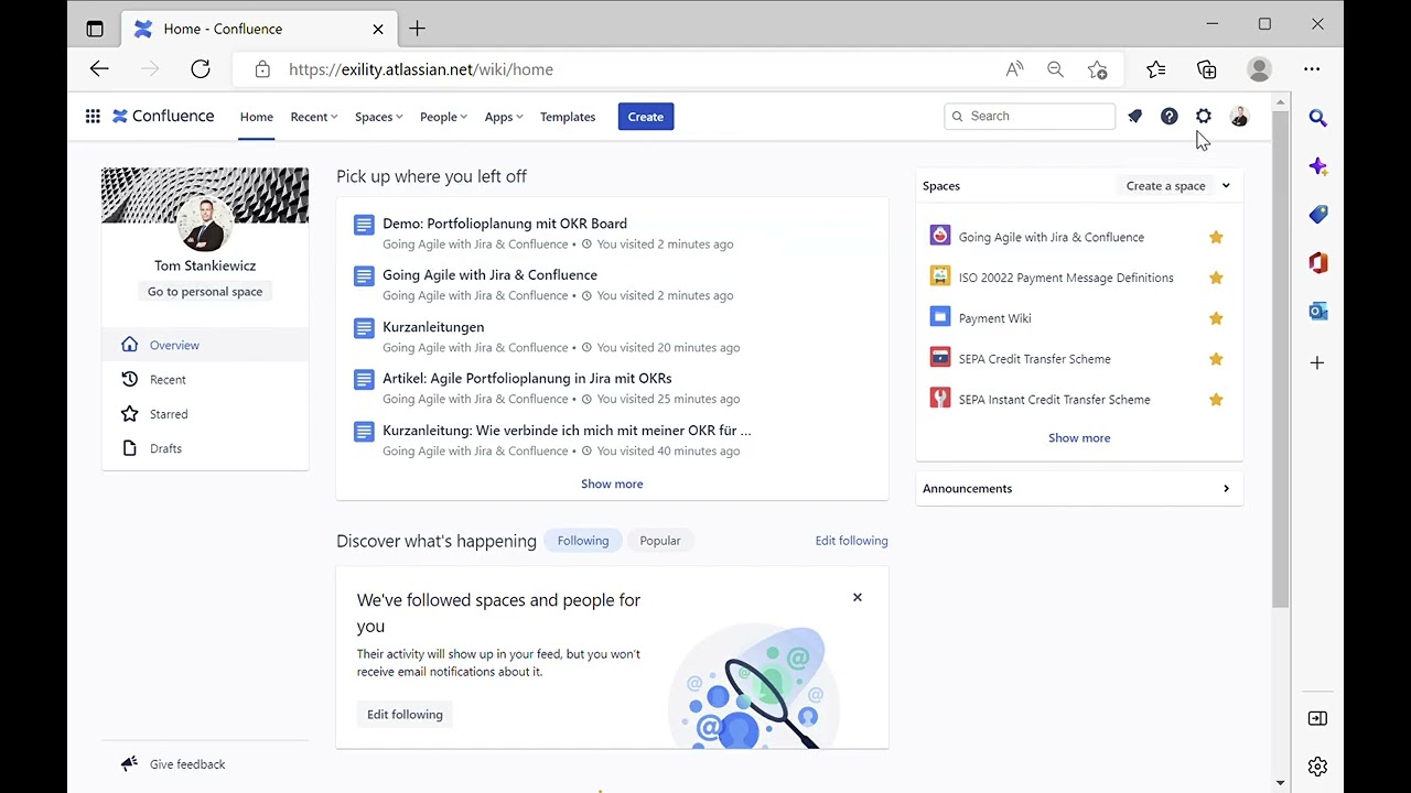 Anleitung: Wie verkn&uuml;pfe ich Confluence mit OKR Board f&uuml;r Jira?