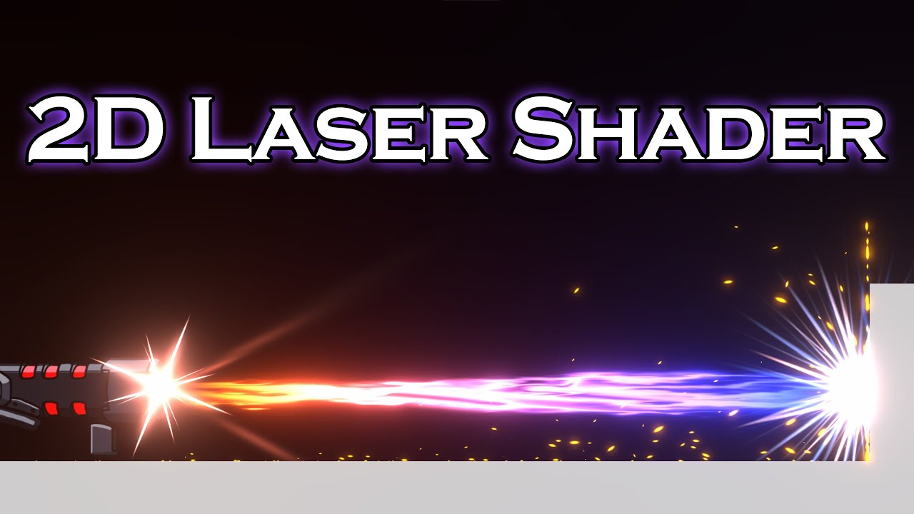 2D Laser Beam Shader Graph & Particles & Controls Unity Tutorial