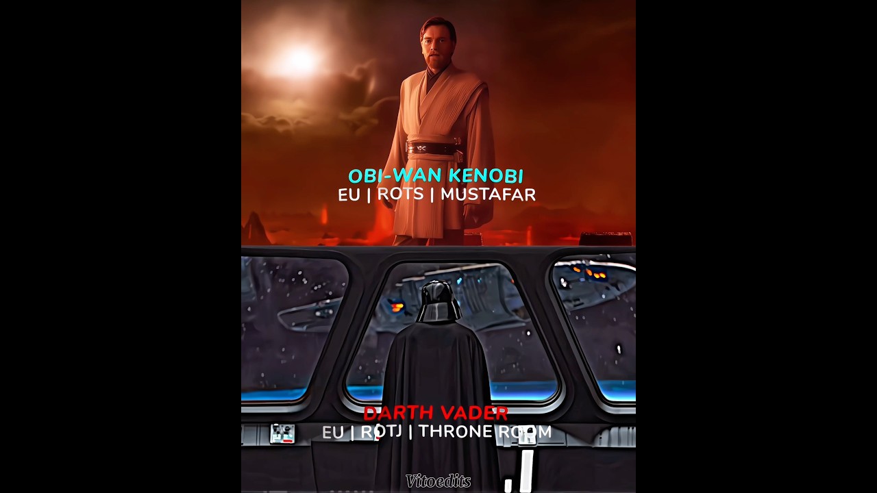 Darth Vader vs Obi-Wan Kenobi (Legends) #shorts