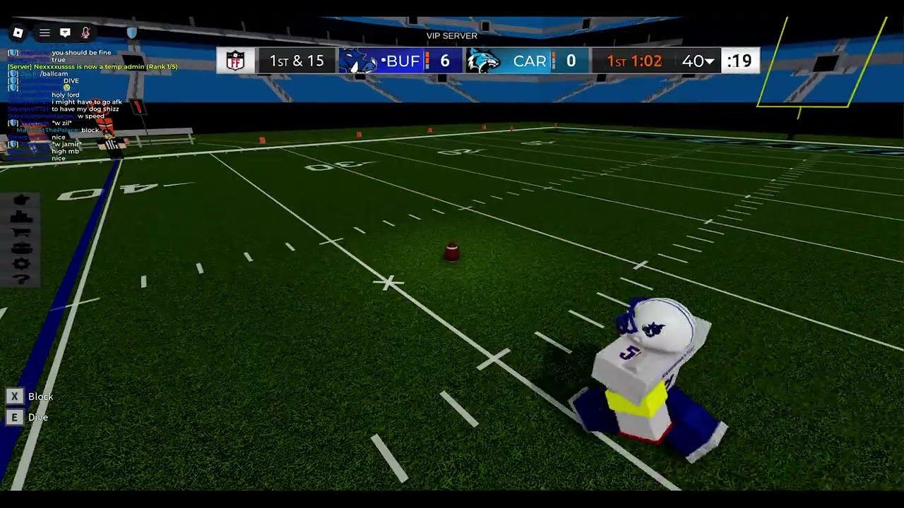 Epic Football League Carolina vs Buffalo